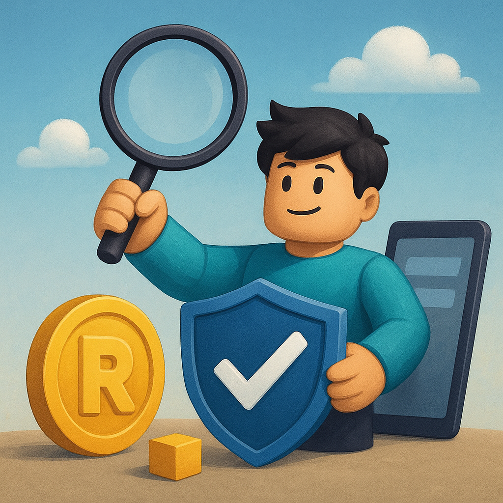 Imagem editorial moderna para Roblox